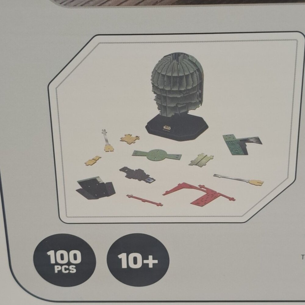 Star Wars Boba Fett Helmet 4D Puzzle, 100 Piece - Sealed Box - Picture 3 of 7